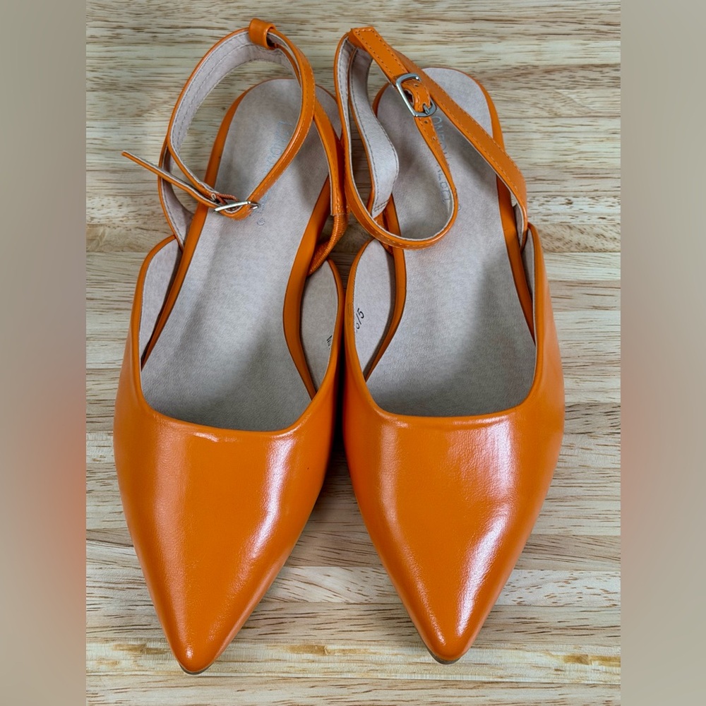 London Rebel Sling Back Ballet Flats